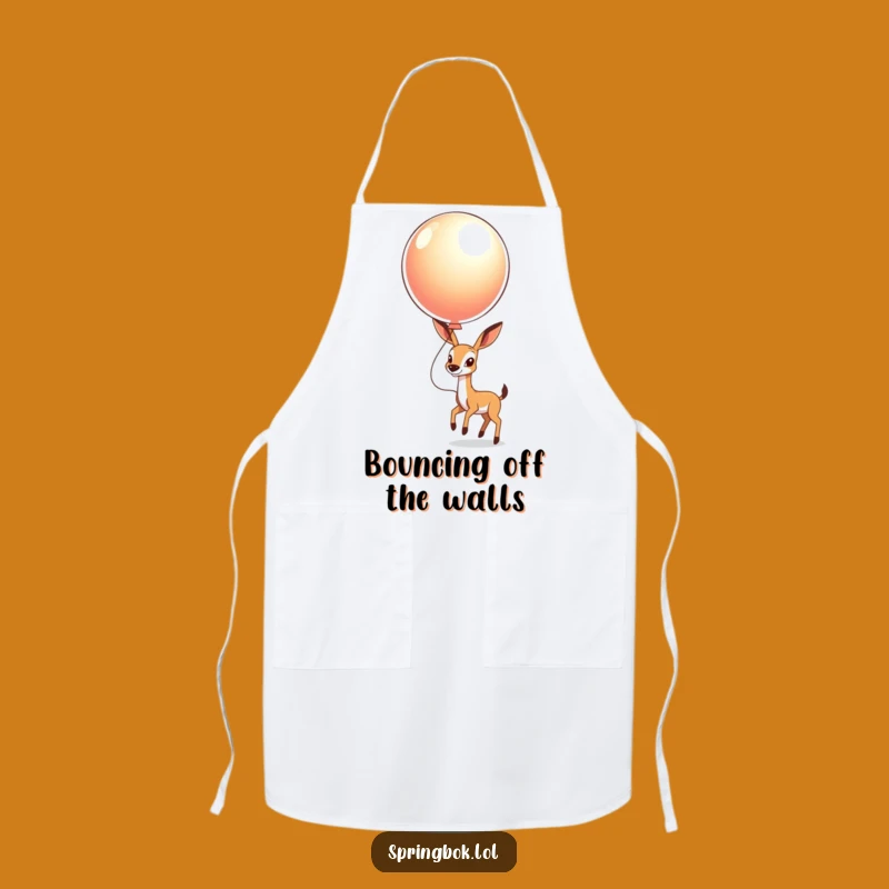 Funny Springbok Balloon Apron: Cook with Playful Cheerfulness