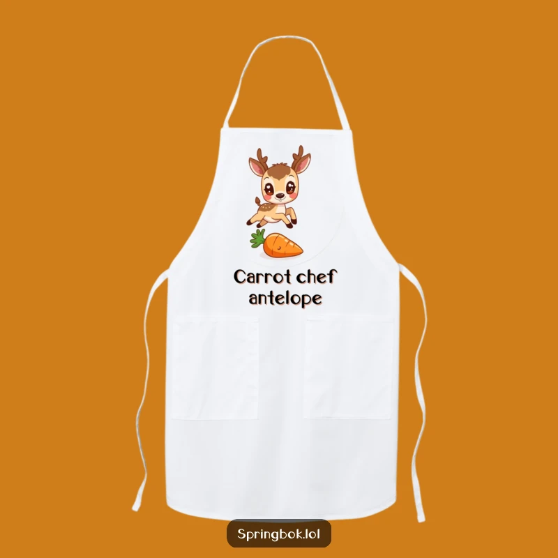 Funny Antelope & Carrot Apron: Cook with Cheer with This Gift!