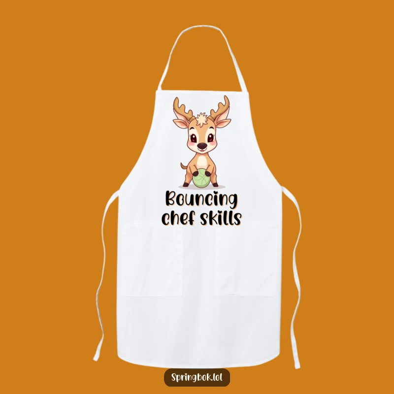 Funny Antelope Chef Apron: Bounce into Baking with Humor