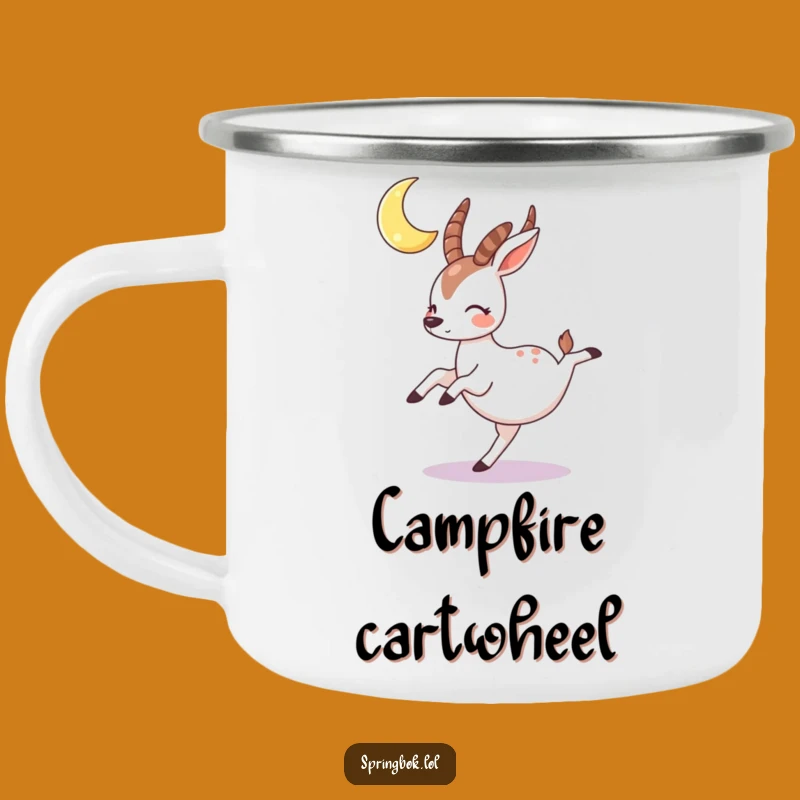 Funny Springbok Moon Camping Mug: Night Adventures, Ideal Funny Gift