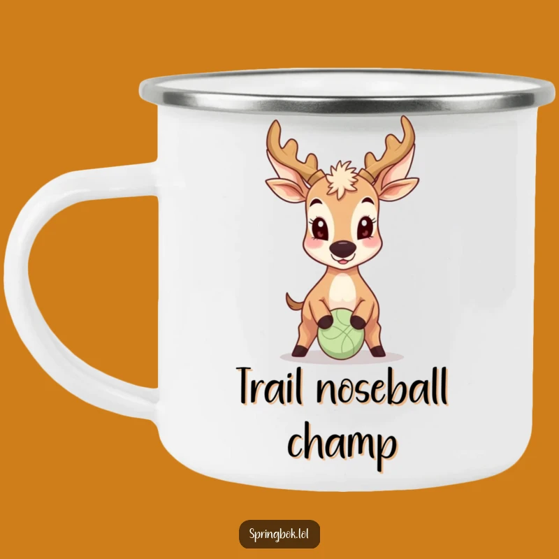Funny Antelope Ball Nose Camping Mug - Adventure & Humor Gift