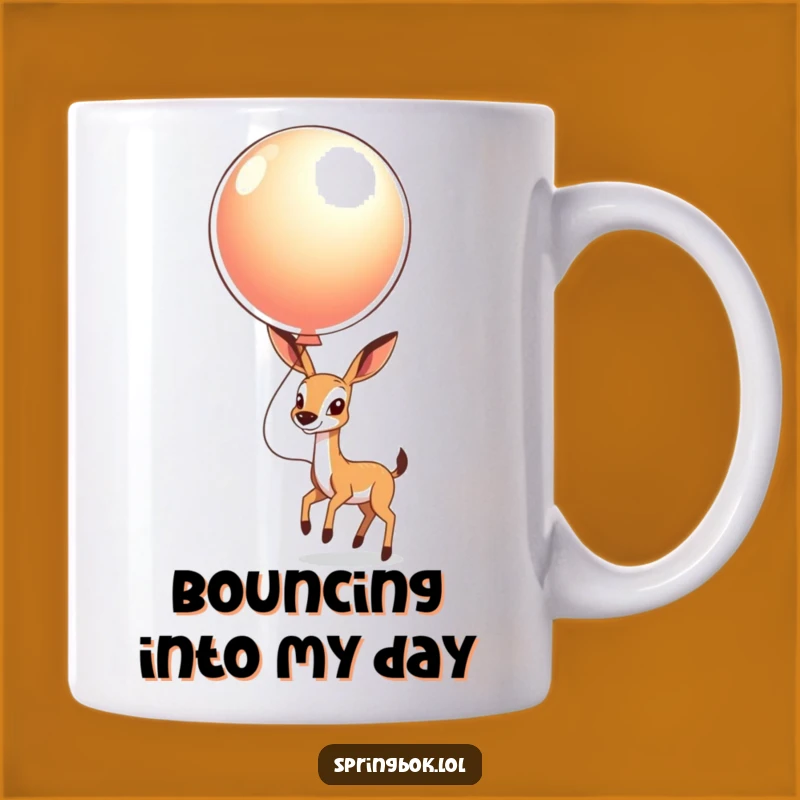Funny Springbok Balloon Mug: Bring Joyful Bounces to Your Morning Coffee