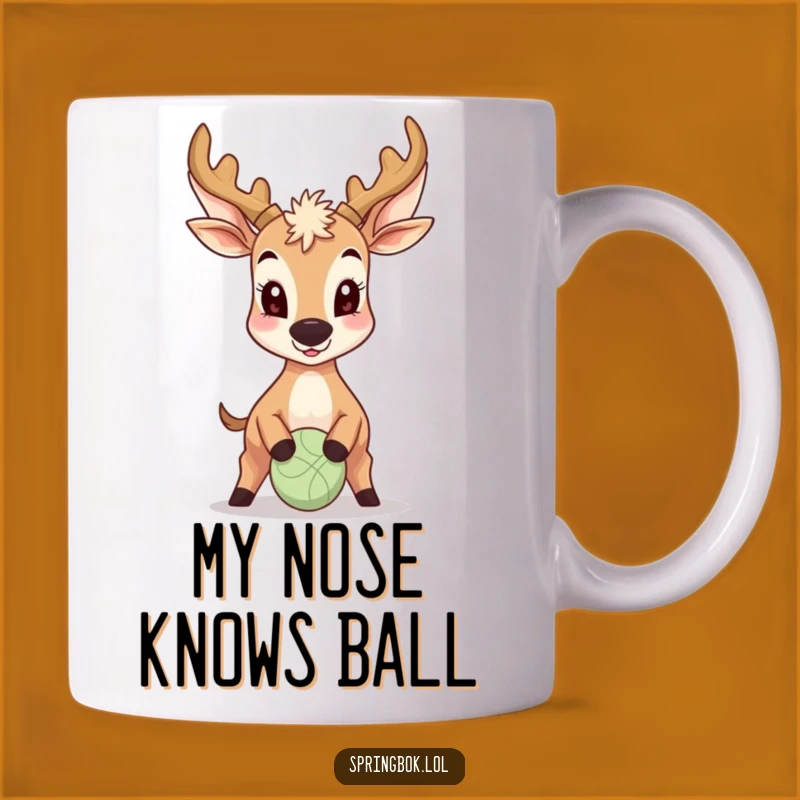 Funny Antelope Ball Nose Mug - Perfect Humorous Gift for Animal Lovers