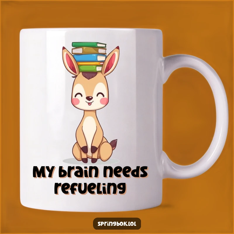Funny Springbok Bookworm Mug: A Hilarious Gift for Avid Readers Who Love a Good Laugh
