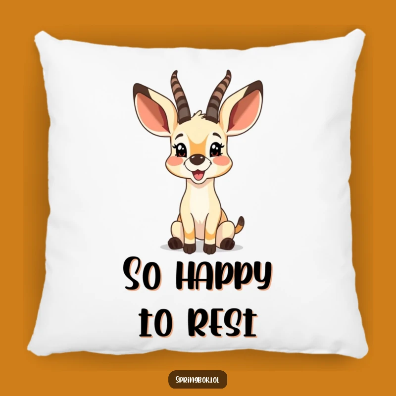 Funny Glee Springbok Pillow: Snuggle Up With Pure Joy and Comfort