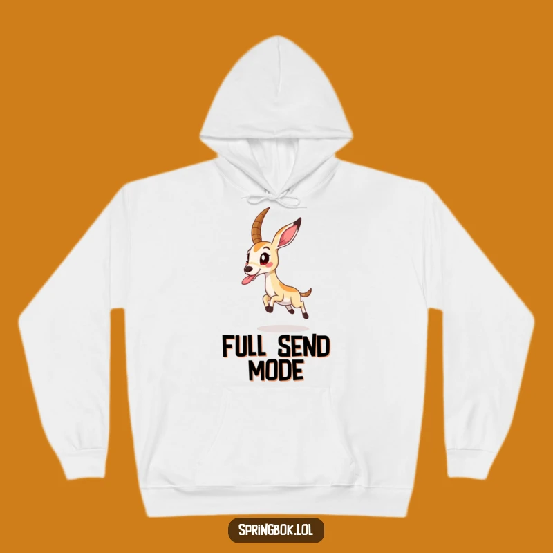 Funny Springbok Tongue Out Hoodie: Cozy Up with Playful Energy