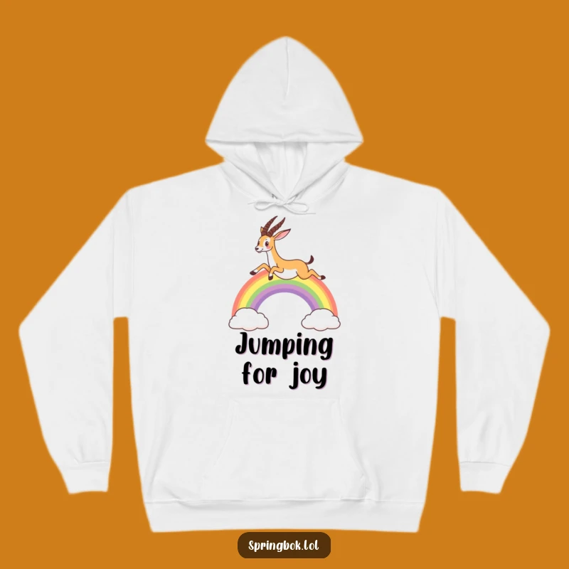 Funny Springbok Rainbow Hoodie: Cozy Comfort for Your Magical Adventures