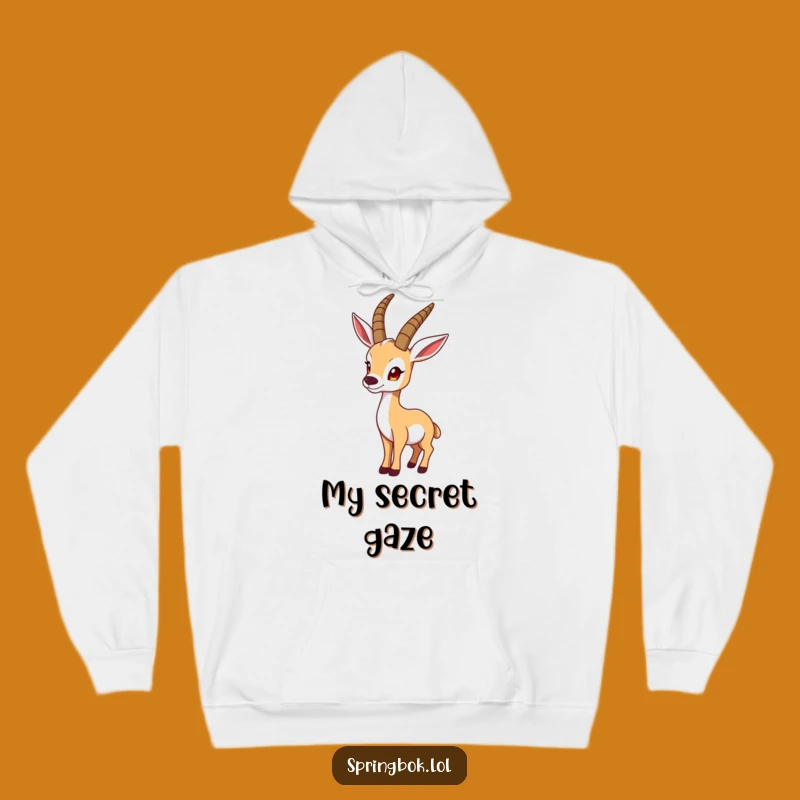 Funny Look-Back Springbok Hoodie: Cozy Comfort & Curious Style