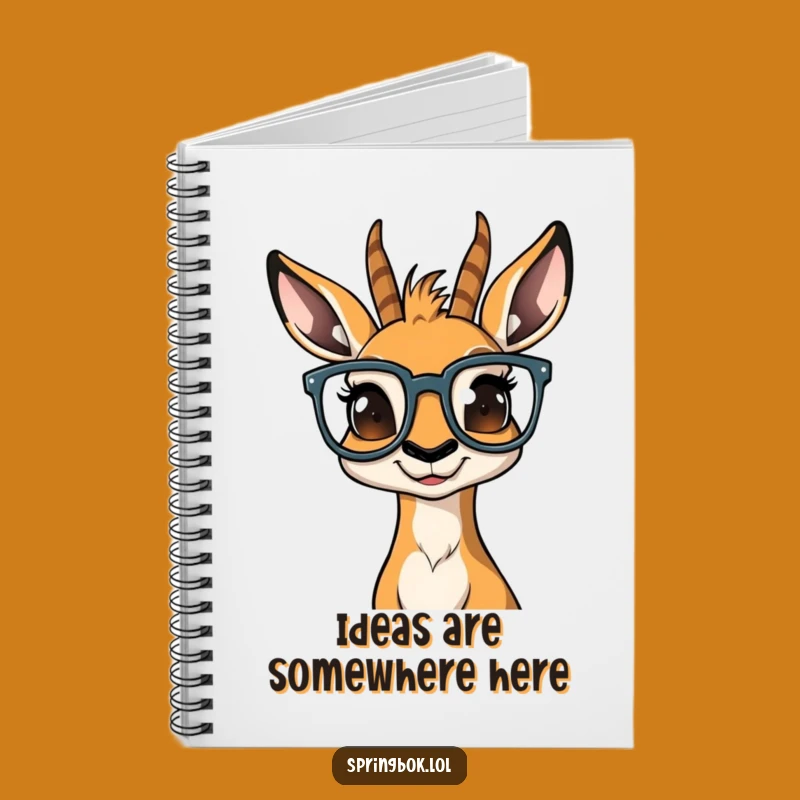 Funny Bewildered Springbok Notebook: Jot Down Ideas With a Twist of Humor