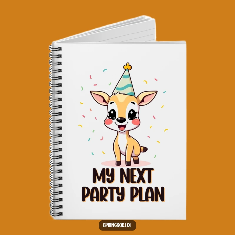 Funny Springbok Notebook: Jot Down Ideas with This Hilarious Party Animal Cover