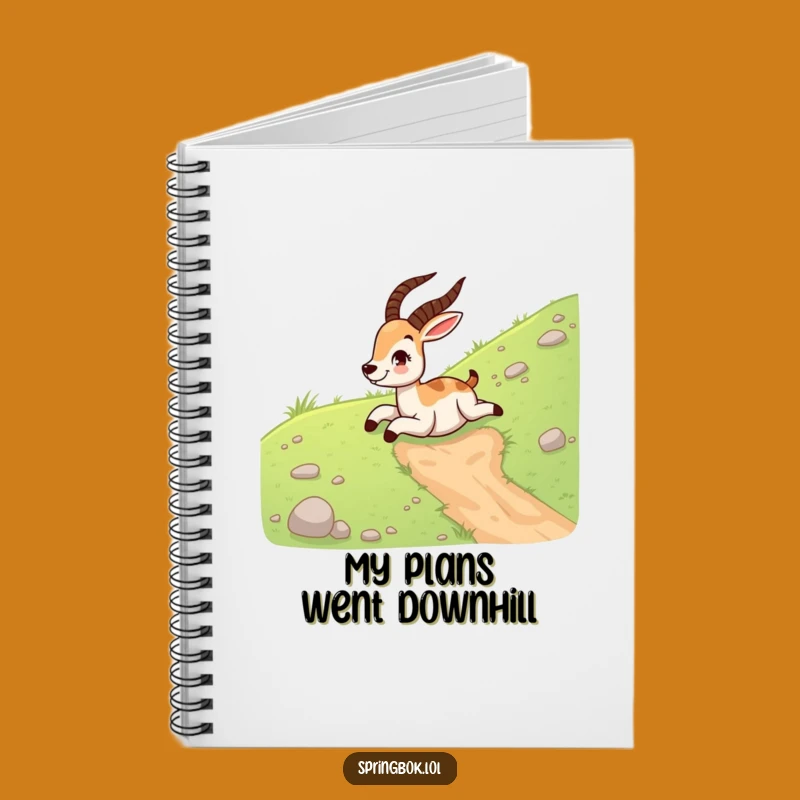 Funny Springbok Sliding Notebook: Hilarious Journal for Capturing Fun Moments and Ideas
