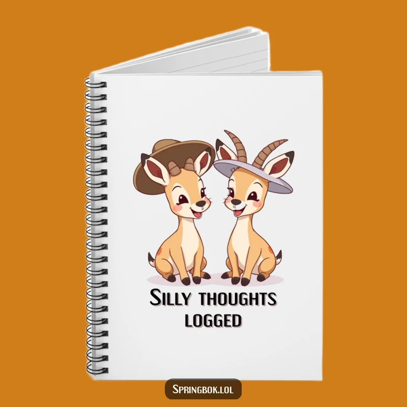 Funny Giggling Springbok Notebook: Capture Ideas with Hilarious Antelopes