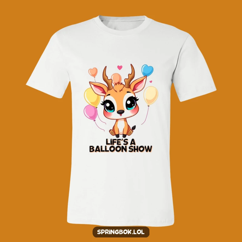 Funny Springbok Balloon Juggler T-Shirt - Happy Springbok's Festive Wear