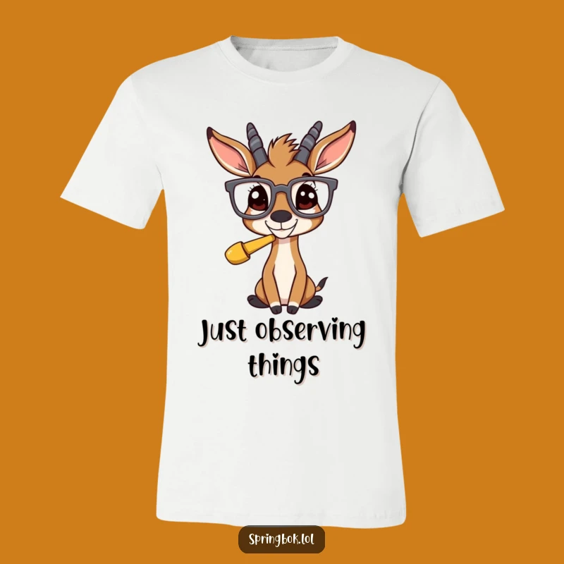 Funny Springbok Glasses T-Shirt: A Hilarious Fashion Statement for Animal Lovers