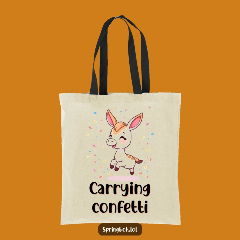 Funny Kawaii Springbok Tote Bag: Carry the Fun with This Gift!