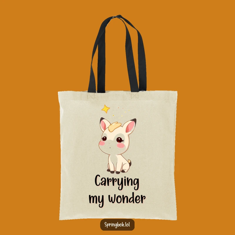 Funny Starry Sky Springbok Tote Bag: Carry Your Dreams