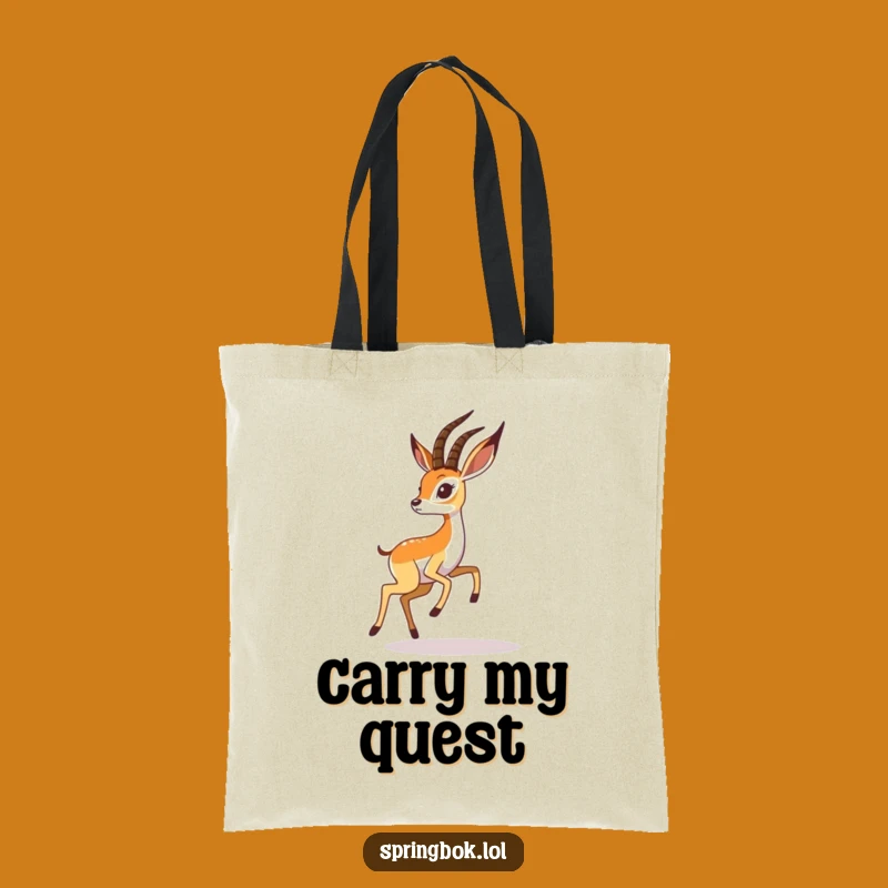 Funny Springbok Shadow Tote Bag: Carry Your Fun